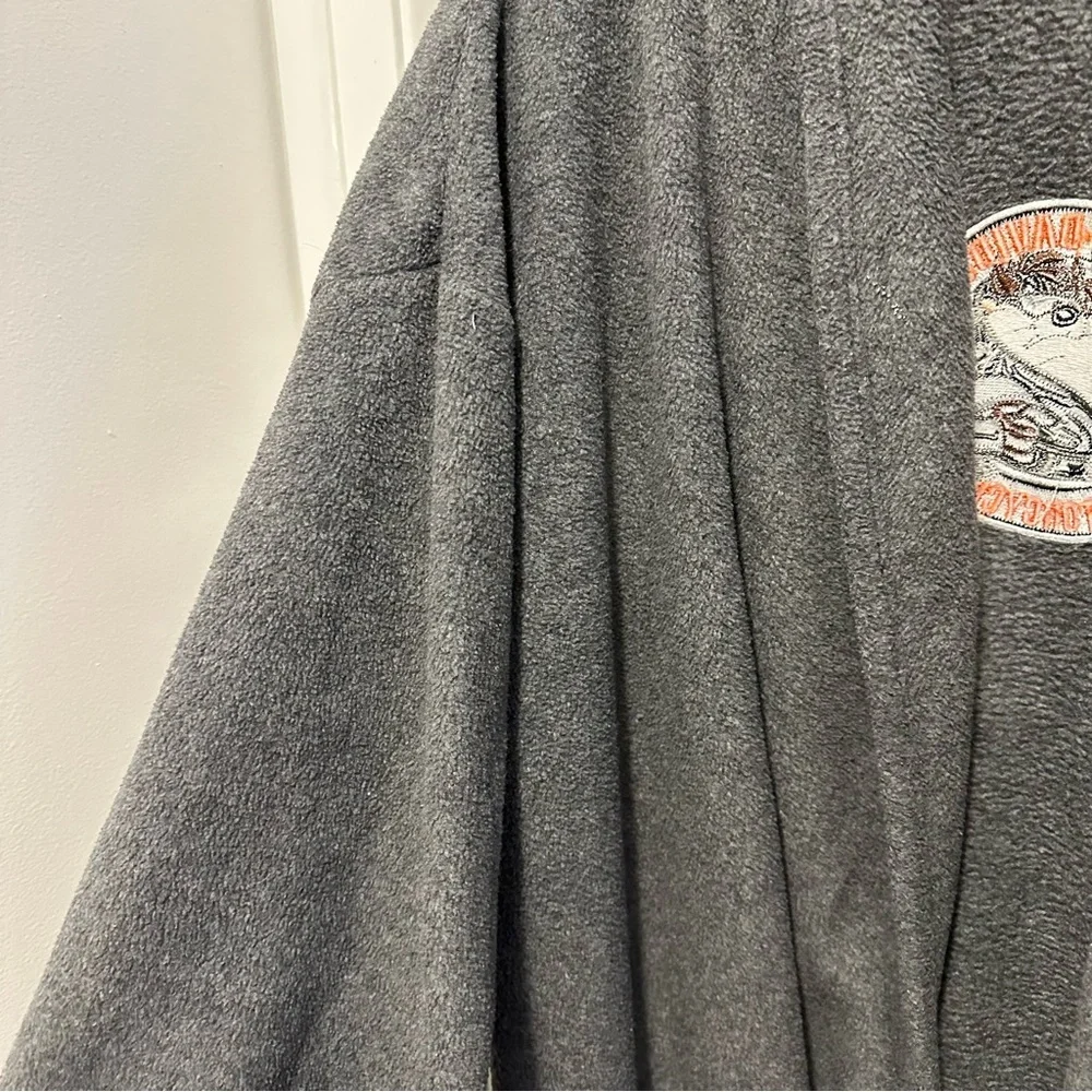 2000 Vintage Y2K Warner Bros Taz Mens Harley Davidson Gray Bath Robe L/XL - Picture 3 of 7